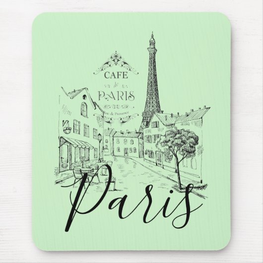 Café Paris Mouse Pad Mousepad (Vorne)