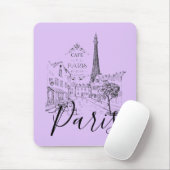 Café Paris Mouse Pad Mousepad (Mit Mouse)
