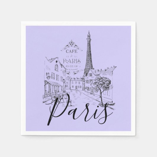 Café Paris Napkins Serviette (Vorderseite)