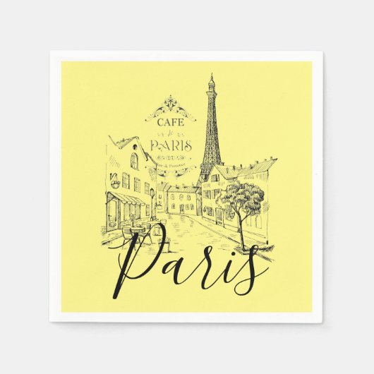 Café Paris Napkins Serviette (Vorderseite)