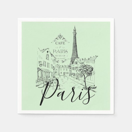 Café Paris Napkins Serviette (Vorderseite)