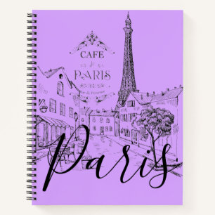Café Paris Notebook Notizblock