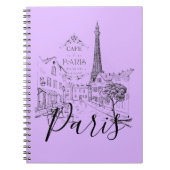Café Paris Notebook Notizblock (Vorderseite)