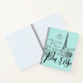 Café Paris Notebook Notizblock (Innenseite)