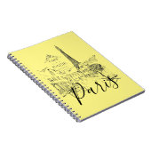 Café Paris Notebook Notizblock (Rechte Seite)