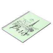 Café Paris Notebook Notizblock (Linke Seite)