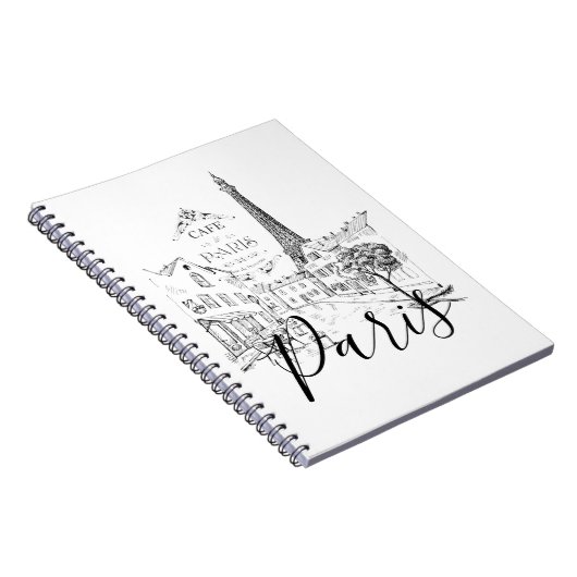 Café Paris Notizblock (Rechte Seite)