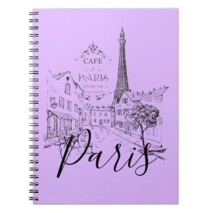 Cafe Paris Notizbuch Notizblock