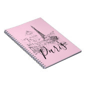 Cafe Paris Notizbuch Notizblock (Rechte Seite)