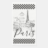 Cafe Paris Paper Guest Towels Serviette (Vorderseite)