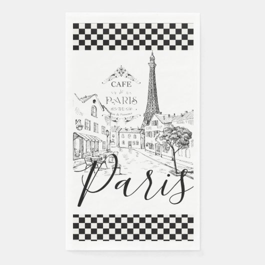 Cafe Paris Paper Guest Towels Serviette (Vorderseite)