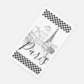 Cafe Paris Paper Guest Towels Serviette (Ecke)