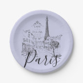 Café Paris Paper Tellers Pappteller (Vorderseite)