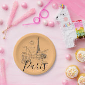 Café Paris Paper Tellers Pappteller (Party)