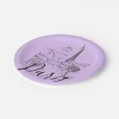 Café Paris Paper Tellers Pappteller (Schrägansicht)