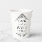 Café Paris Pappbecher (Rückseite)