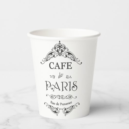 Café Paris Pappbecher (Vorderseite)
