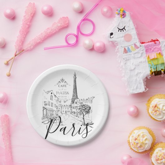 Café Paris Pappteller (Party)