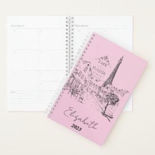 Cafe Paris personalisiert, benutzerdefiniertes Jah Planer