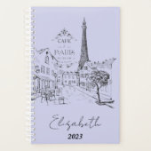 Café Paris personalisiert, benutzerfreundliches Ja Planer (Vorderseite)