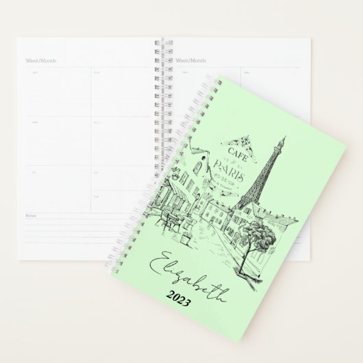 Café Paris personalisiert, benutzerfreundliches Ja Planer (Anzeige)