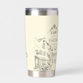 Café Paris personalisiert Thermobecher (Rückseite)