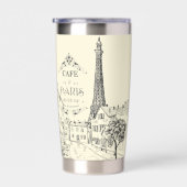 Café Paris personalisiert Thermobecher (Rechts)