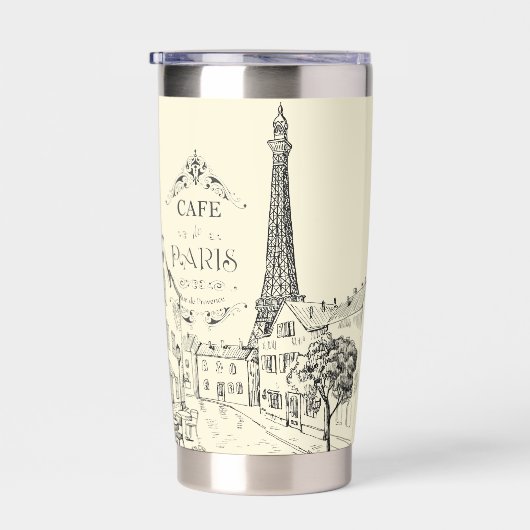 Café Paris personalisiert Thermobecher (Rechts)