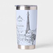 Café Paris personalisiert Thermobecher (Rechts)