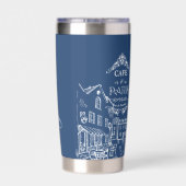 Café Paris personalisiert Thermobecher (Rückseite)