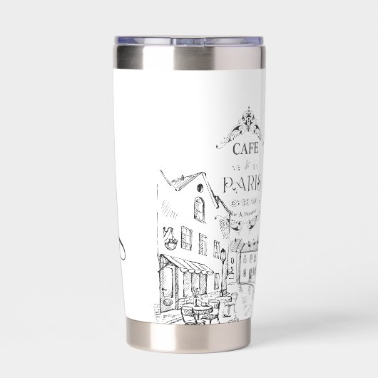 Café Paris personalisiert Thermobecher (Rückseite)