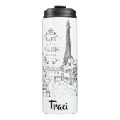 Café Paris personalisiert Thermosbecher (Vorderseite)