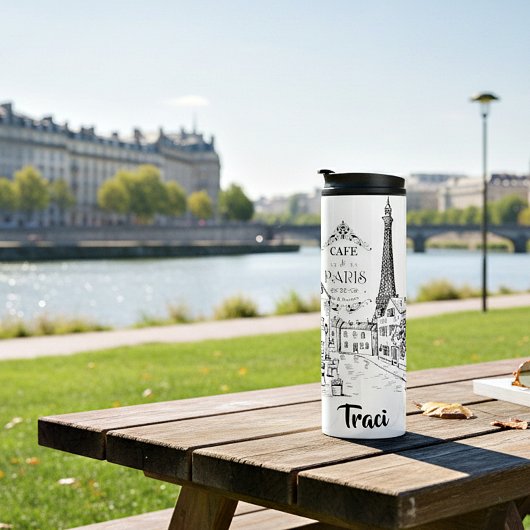 Café Paris personalisiert Thermosbecher