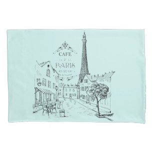 Café Paris Pillowcase Kissenbezug