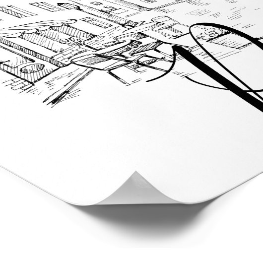 Café Paris Poster (Ecke)