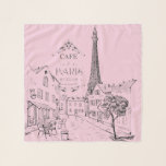 Café Paris Schal<br><div class="desc">Cafe Paris,  fügen Sie eine Hintergrundfarbe</div>
