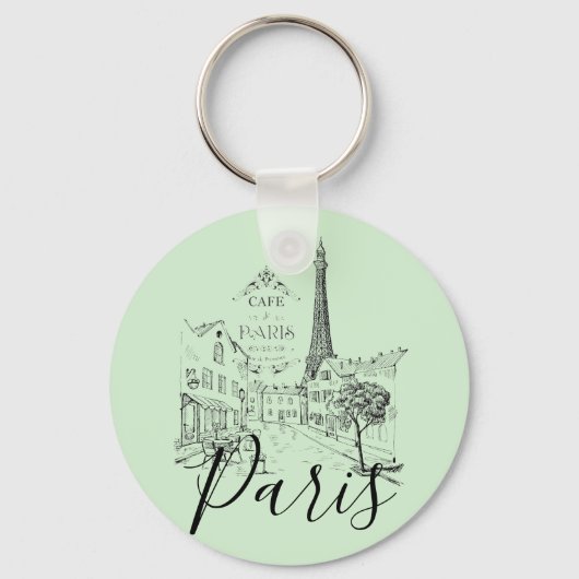 Café Paris Schlüsselanhänger (Vorderseite)