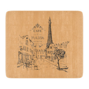 Cafe Paris Schneidbrett Schneidebrett