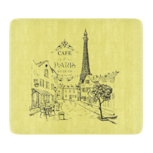 Cafe Paris Schneidbrett Schneidebrett