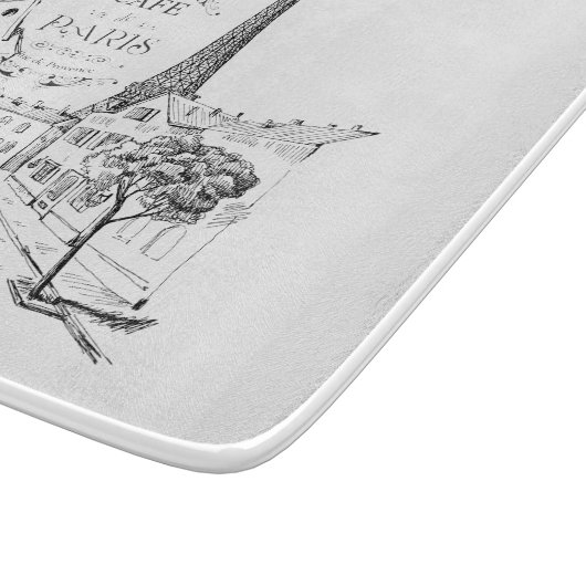 Café Paris Schneidebrett (Ecke)