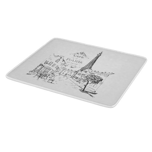 Café Paris Schneidebrett (Ecke)