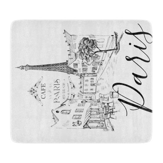 Café Paris Schneidebrett (Vorderseite)