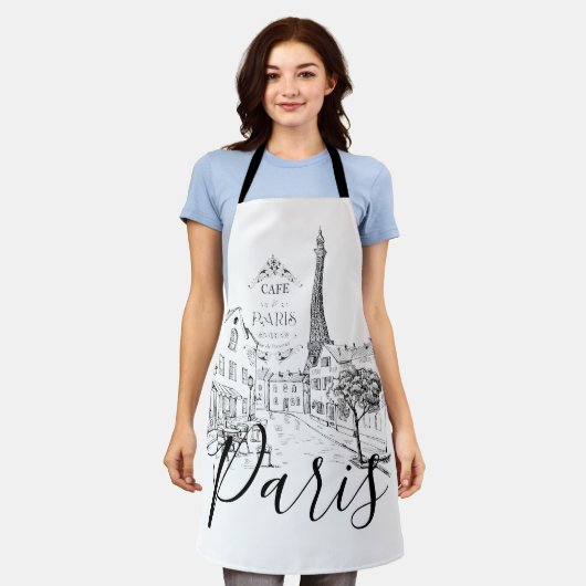 Café Paris Schürze (Getragen)