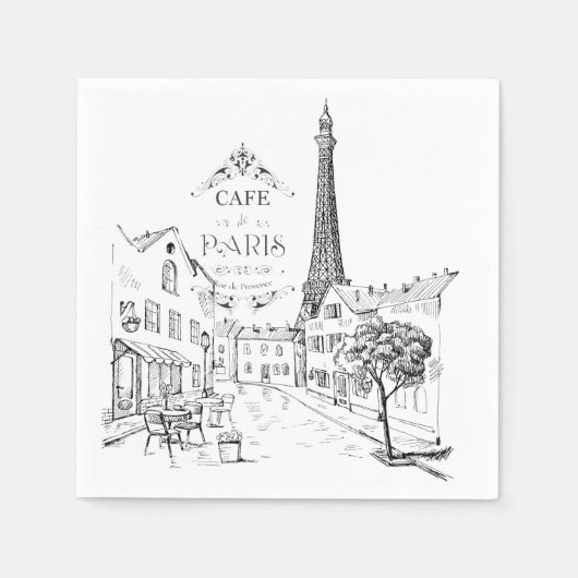 Café Paris Serviette (Vorderseite)