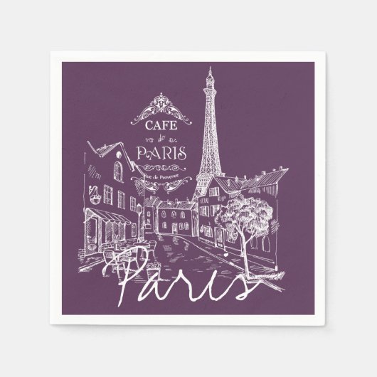 Café Paris Serviette (Vorderseite)