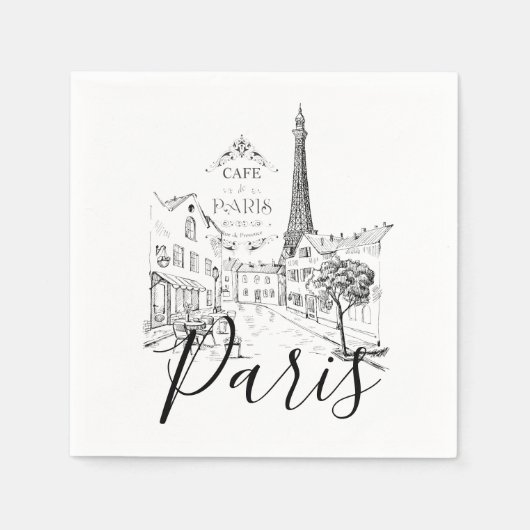 Café Paris Serviette (Vorderseite)