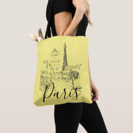 Café Paris Tote Bag Tasche