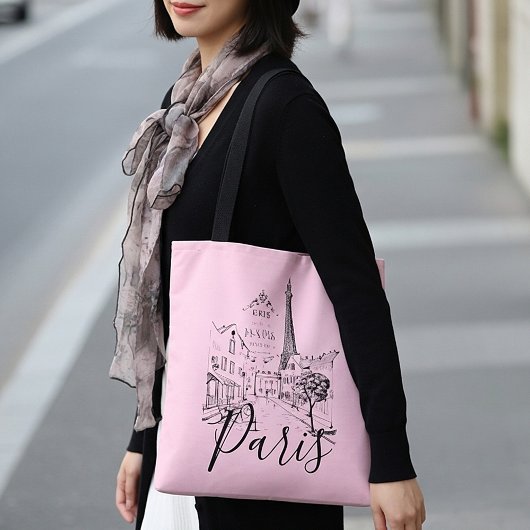 Café Paris Tote Bag Tasche