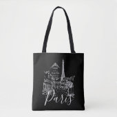 Café Paris Tote Bag Tasche (Vorderseite)
