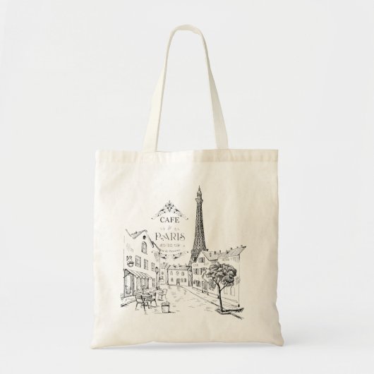 Café Paris Tote Bag Tragetasche (Vorne)